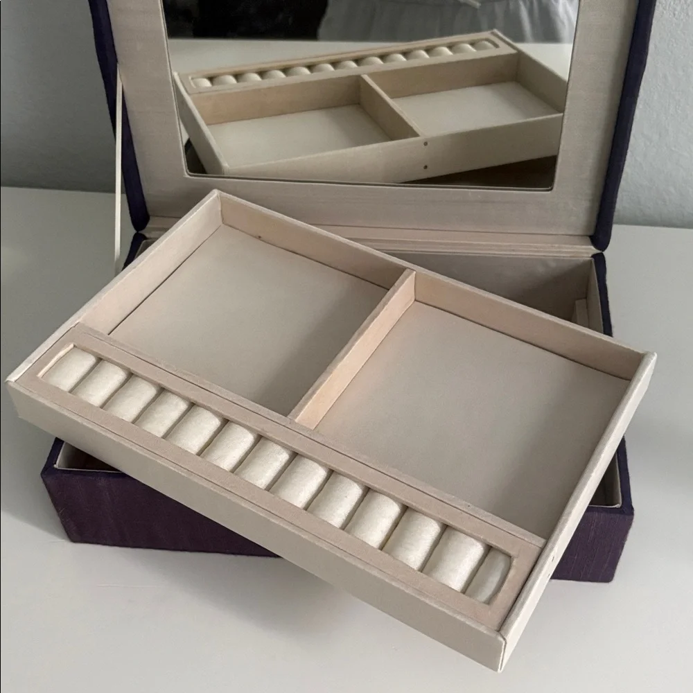 Anthropologie Fabric Jewelry Box